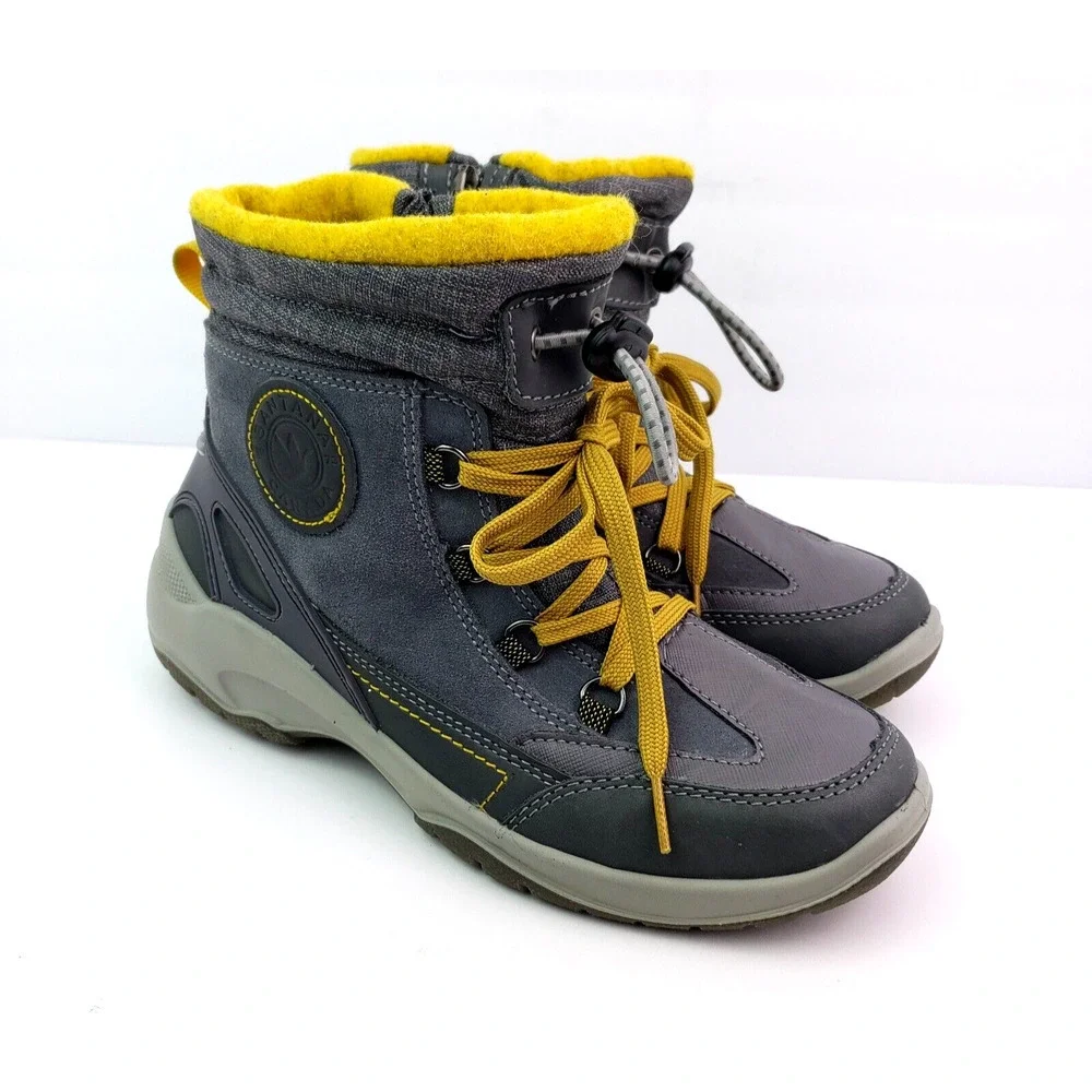 Santana Canada Torino Womens Size EU 38 US 8 Gray Yellow Warm Winter Boots